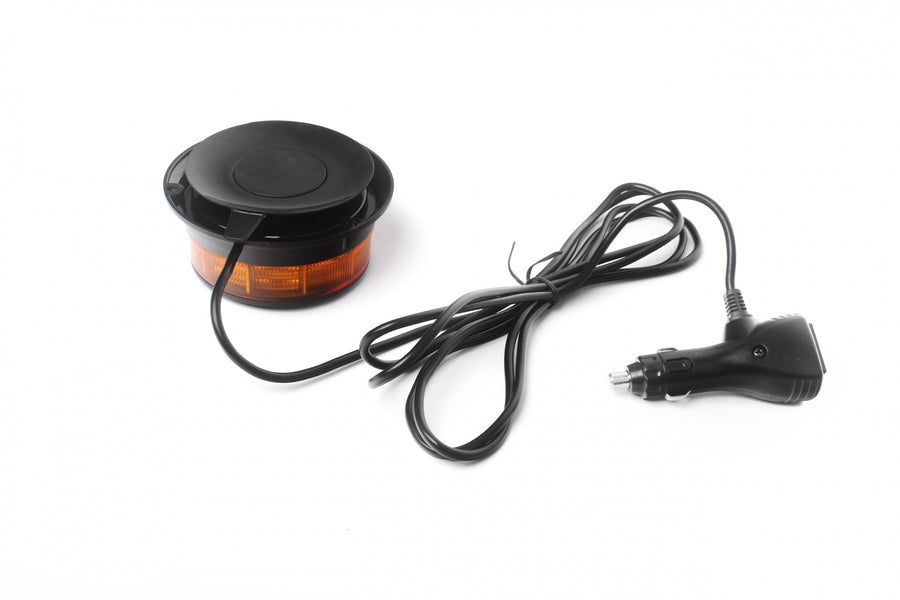 19W LED Диодна Въртяща се Сигнална Аварийна Лампа Маяк Буркан за Пътна Помощ Платформа 12V - 24V с магнит