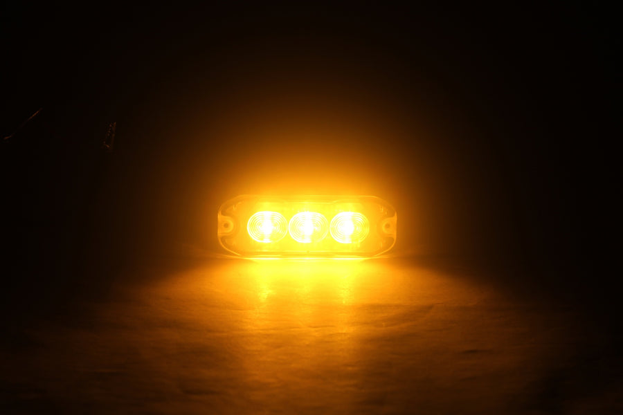 12-24V LED Жълта Аварийна Лампа Блиц Светлина Мигаща За Пътна Помощ Платформа с 4 режима