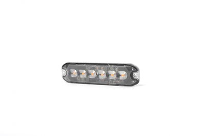 6 LED Жълта Аварийна Лампа Блиц Светлина Мигаща За Пътна Помощ Платформа и др. 10W с 8 режима 8х3 cm. 12-24V