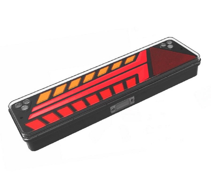 Ляв LED Стоп с Динамичен "Бягащ" Мигач, 52см x 14.6см, 7 Функции, Е-Мark, 12V-24V