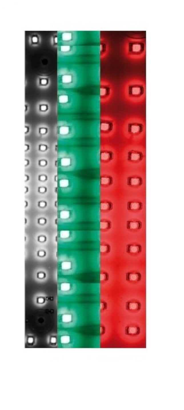 Диоден светещ кръст бяло-зелено-червено BG Bulgaria флаг знаме България 84 LED ЛЕД 12V 24V 245 x 200 mm