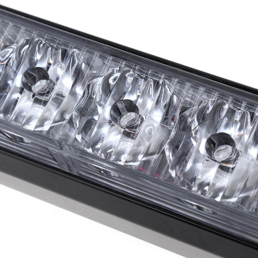 Комплект 2 Броя по 17 cm Сигнална Аварийна Блиц Маяк LED Лампа За Пътна Помощ Платформа 12V-24V 14 режима