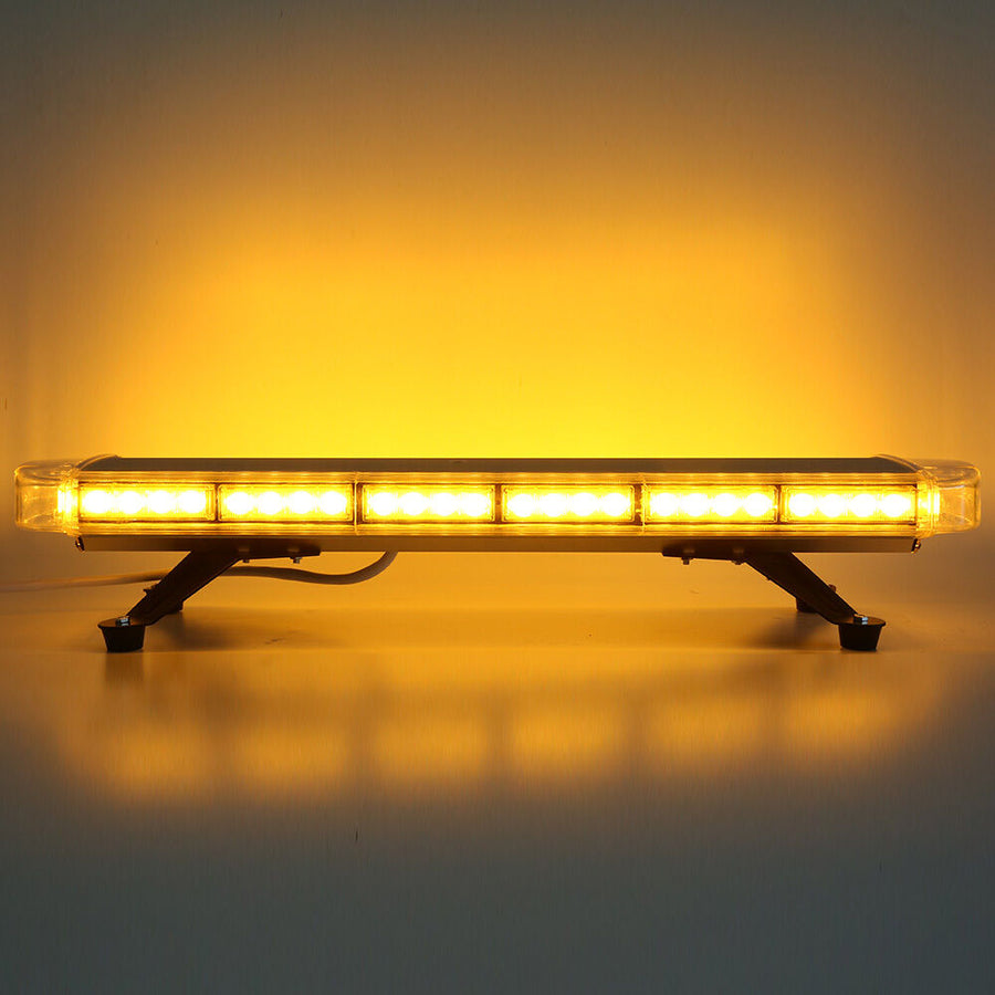76 см LED Аварийна Сигнална Лампа - Маяк, 15 Режима, E-Mark E9, 12V / 24V,Оранжева Светлина, За Пътна Помощ, Репатрак, Платформа, Снегорин и Багер