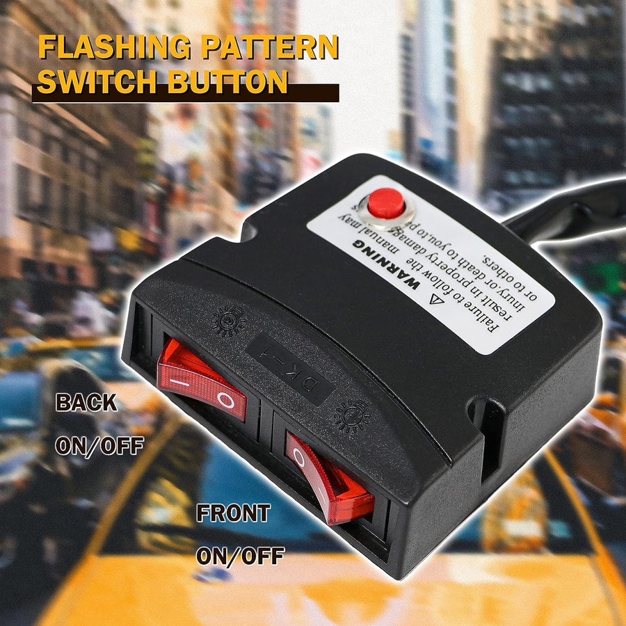 96.5см LED Сигнална лампа 72W, E-Mark E9, 15 Режима, 12V / 24V - Аварийна Лампа, Маяк за Пътна Помощ, Репатрак, Платформа, Снегорин и Багер