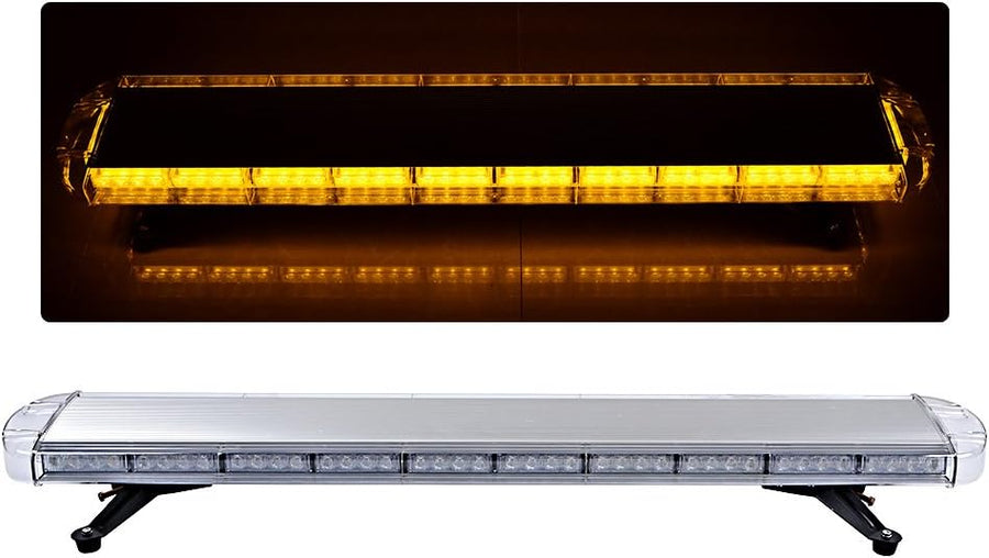 120см LED сигнална лампа, E-Mark E9 Сертифициран, 15 Режима, 12V / 24V - Аварийна Лампа, Маяк за Пътна Помощ, Репатрак, Снегорин, Багер и Специализирана Техника