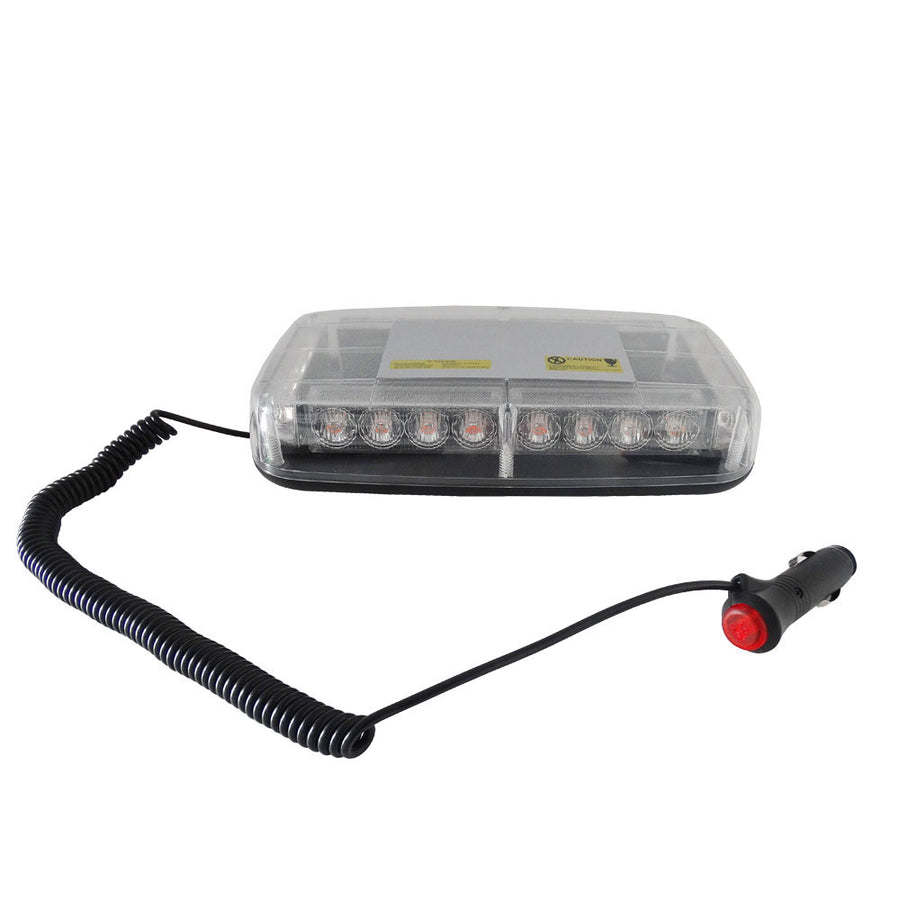 LED Аварийна Сигнална Лампа Буркан с Магнит, 24W, 15 Режима, 12V / 24V, Жълта Светлина, За Пътна Помощ, Платформа, Снегорин, Камион и Специализирана Техника