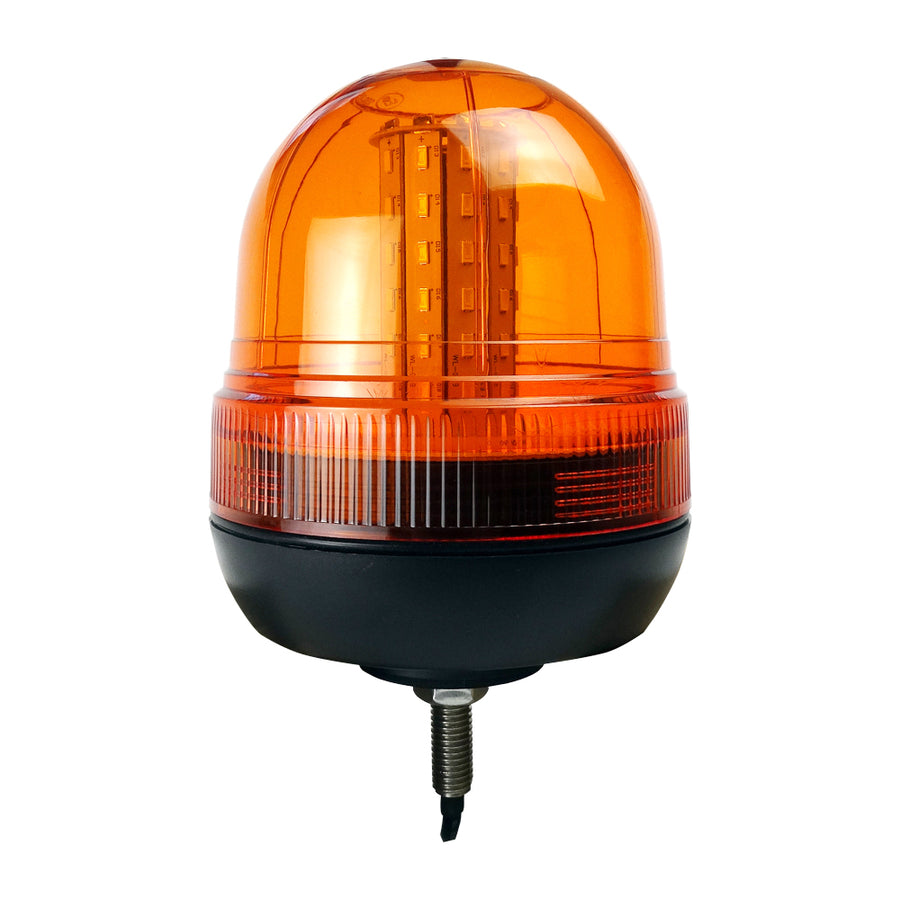 LED Аварийна Сигнална Лампа Маяк Буркан Оранжева Жълта 12V - 24V за трактори комбайни репатраци снегорини аварийни автомобили и др. Е-Mark E9
