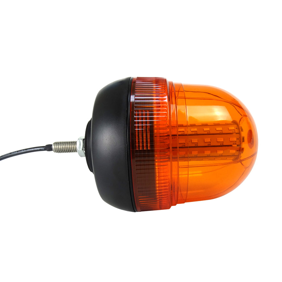 LED Аварийна Сигнална Лампа Маяк Буркан Оранжева Жълта 12V - 24V за трактори комбайни репатраци снегорини аварийни автомобили и др. Е-Mark E9