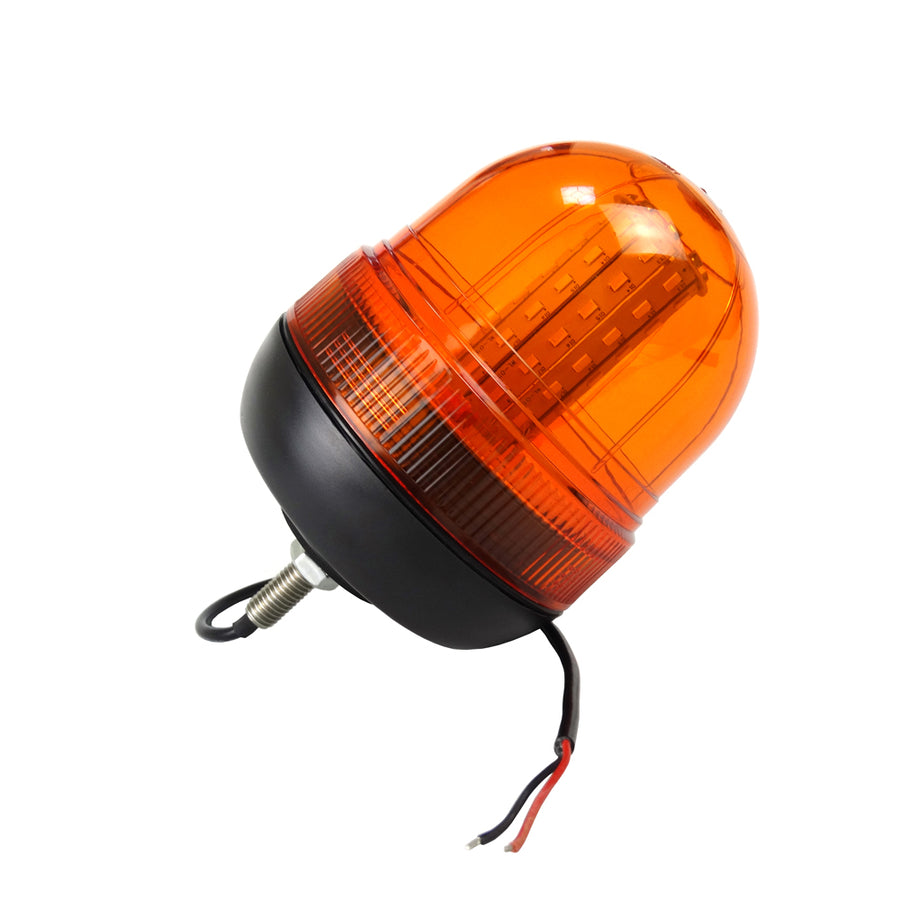 LED Аварийна Сигнална Лампа Маяк Буркан Оранжева Жълта 12V - 24V за трактори комбайни репатраци снегорини аварийни автомобили и др. Е-Mark E9