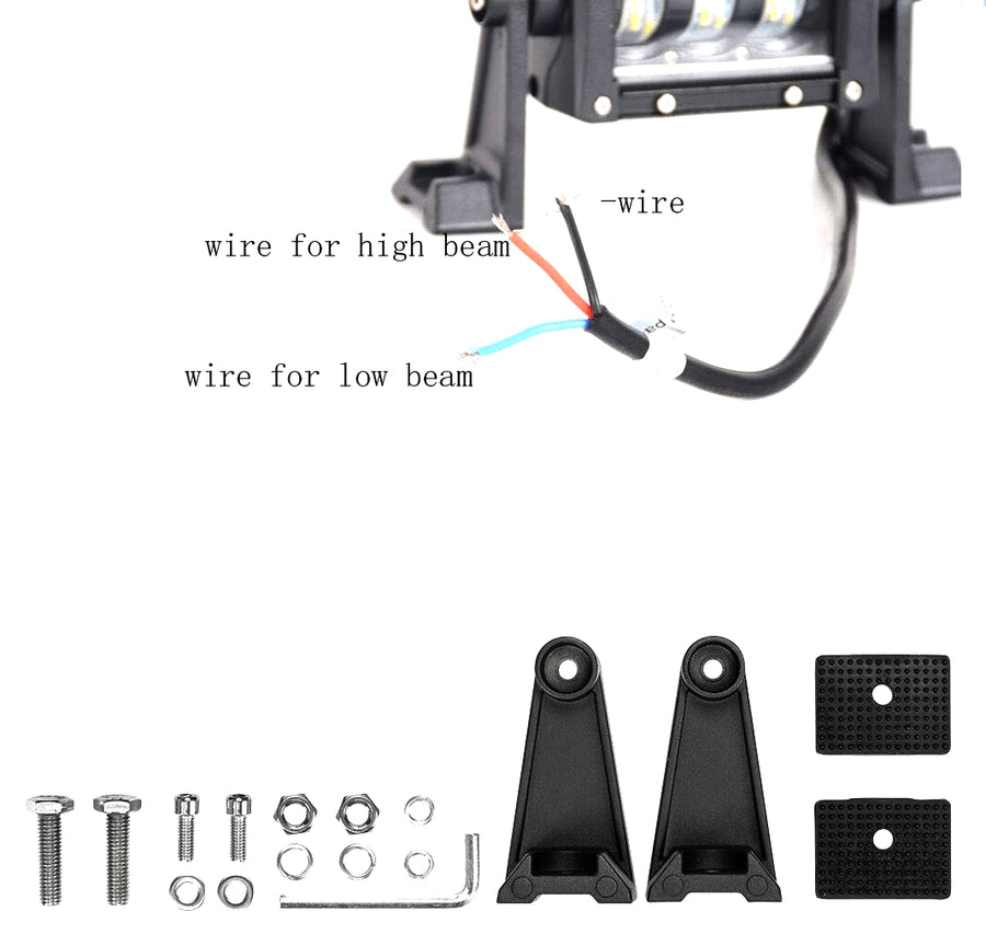 9D 27 СМ Led Bar Лед Бар Hi/Lo Къси Дълги Водоустойчив Удароустойчив 12V 24V 3840 LМ 48W С Лупи Off-Road Лед Бар За Джип ATV