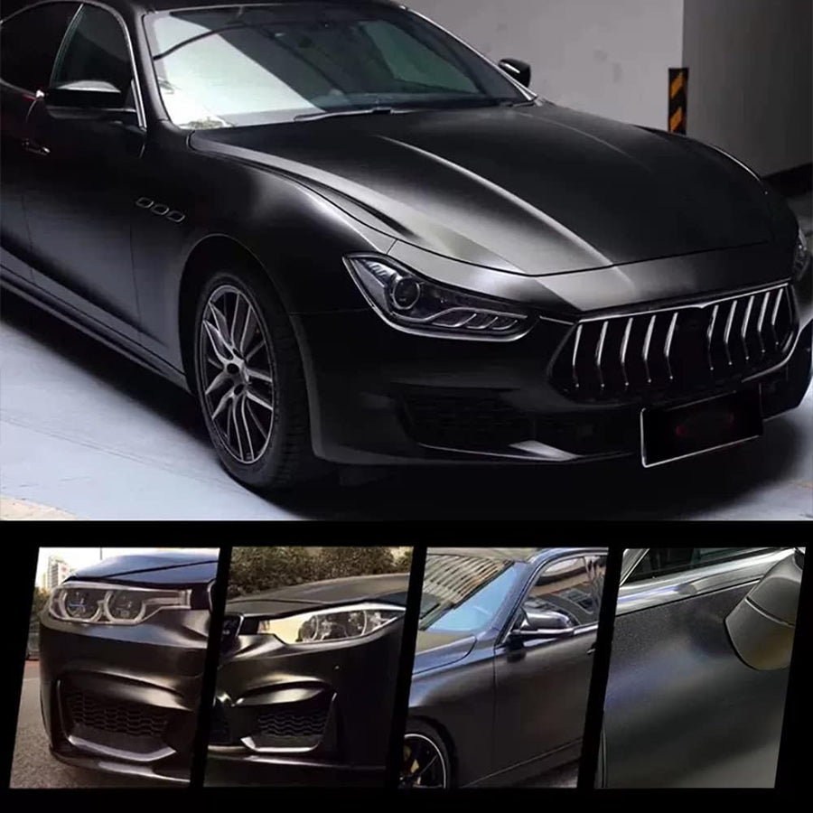 Декоративно автомобилно WRAP фолио 1.52 X 28M черен гланц лъскаво черно