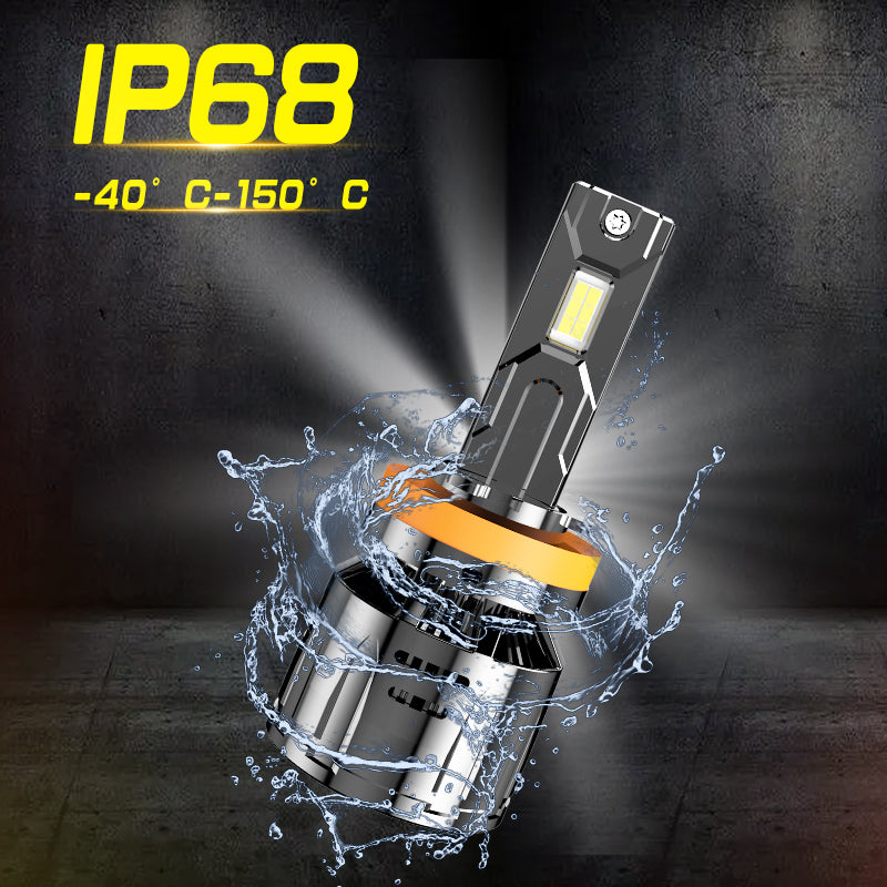 Комплект LED крушки H4 12V 150W 15000lm за фарове Canbus без грешки 6000К къси/дълги