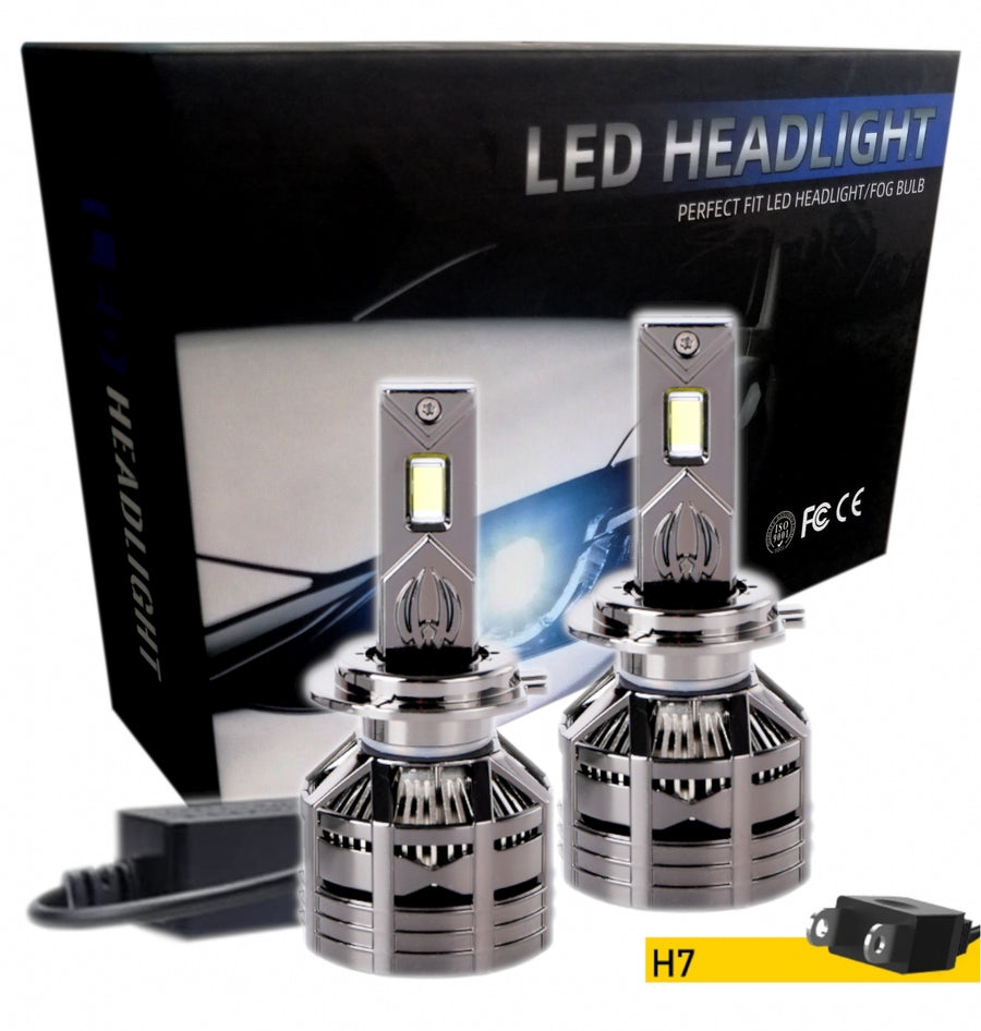 Комплект LED крушки H7 12V 240W 24000lm за фарове Canbus без грешки 6000К