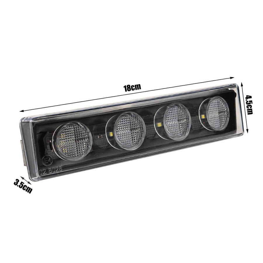 1бр Оранжев LED преден габарит маркер за Скания Scania- 180mm x 40 mm с букса