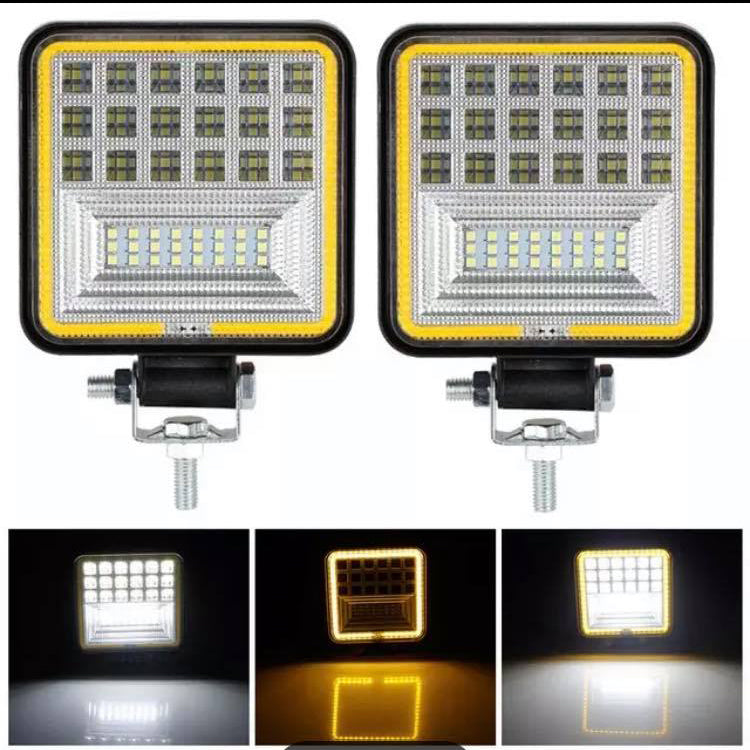 Мощна LED офроуд светлина прожектор с ангелски очи за джип и камион