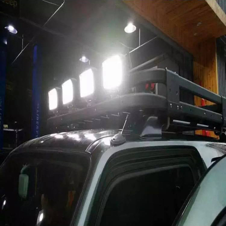 Тънък 3D LED халоген - прожектор алуминий 16 диода, 48W
