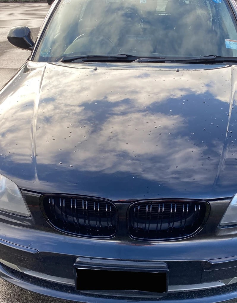 Двойни Бъбреци Решетки За BMW Series 1 Facelift E81 E82 E87 E88 2008г.-2011г. Черен Гланц Лак