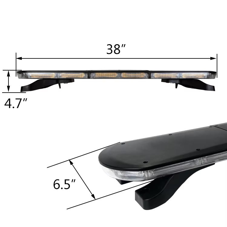 12V 24V LED Диодна Аварийна Сигнална Лампа Буркан 96 см 126W 16 режина Бяло Стъкло За Пътна Помощ Платформа Снегорин и др.