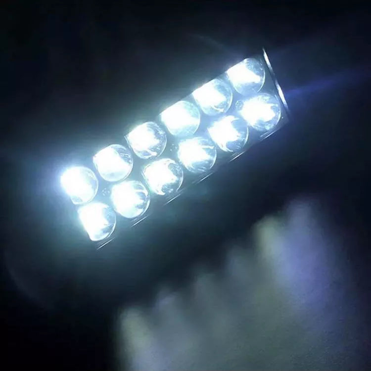 LED бар 36W, 12 диода x 3W, долно захващане