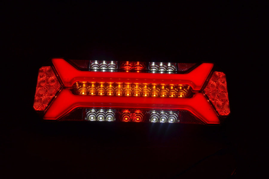 LED стоп с динамичен мигач, Неон, L=R, 12/24V