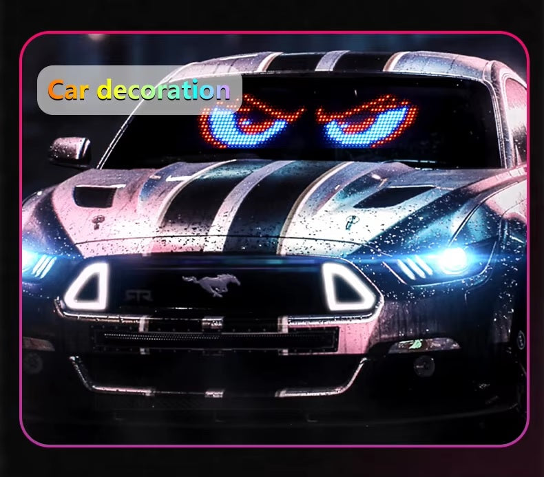 LED ЛЕД дисплей табела панел екран с дистанционно управление за автомобил 59 x 12cm