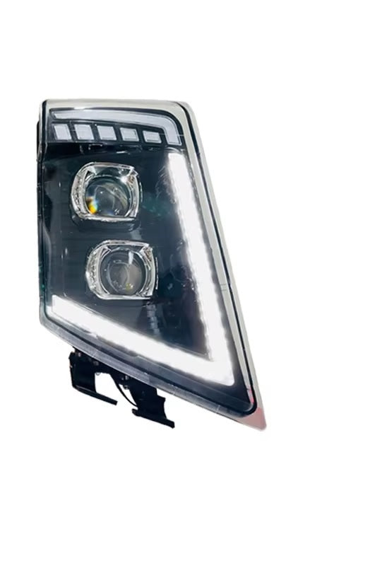 Десен LED диоден преден фар с DRL дневна светлина къси-дълги мигач за камион Volvo FH13 FH16 FM460 FH500 24V OEM: 21035634/21323101