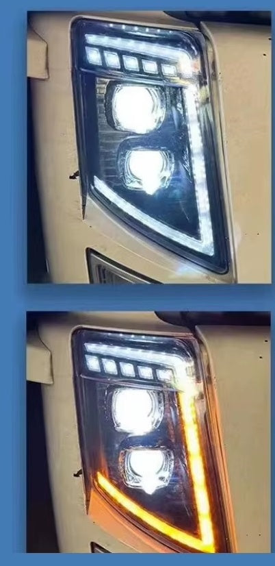 Десен LED диоден преден фар с DRL дневна светлина къси-дълги мигач за камион Volvo FH13 FH16 FM460 FH500 24V OEM: 21035634/21323101