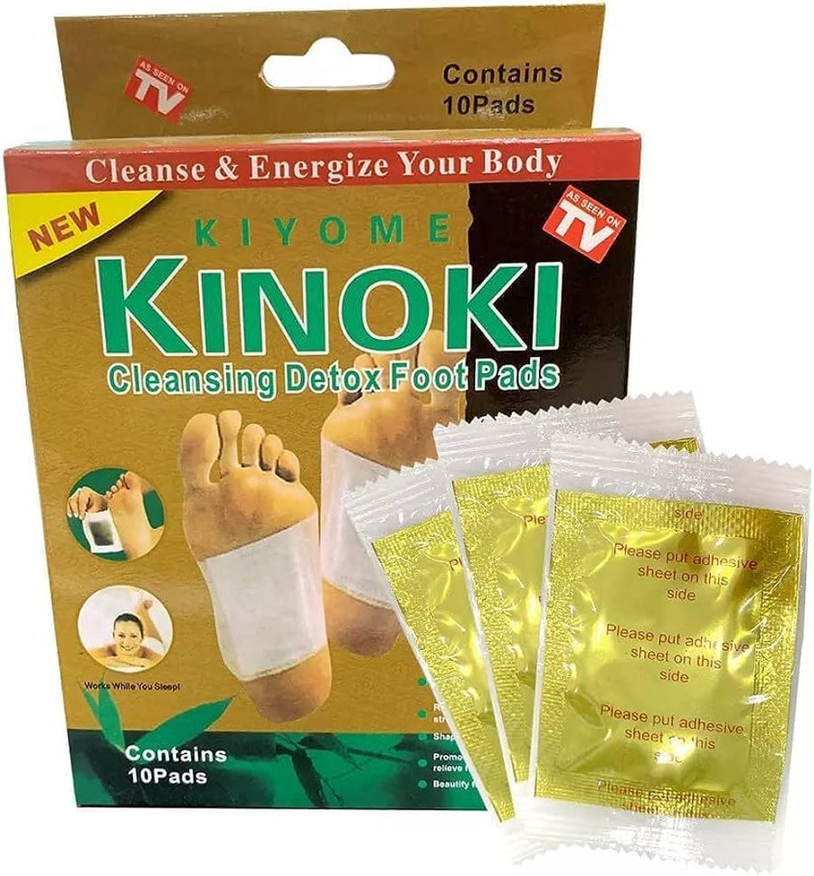 Комплект от 10бр. Детоксикиращи почистващи пластири лепенки Киноки Kinoki Gold
