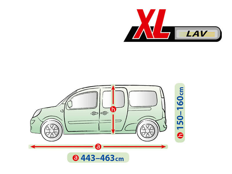 Висококачествено Покривало Kegel за VAN ХL 463x160cm