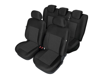 Пълен Комплект Тапицерия Kegel серия Tailore Made за предни и задни седалки на Ford Fiesta 2008-2017 MK7 Черна Текстил