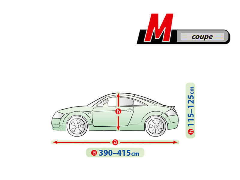 Висококачествено Покривало Kegel за купе автомобил Серия Mobil Garage e размер M 390 - 415 см x 115 - 125 см