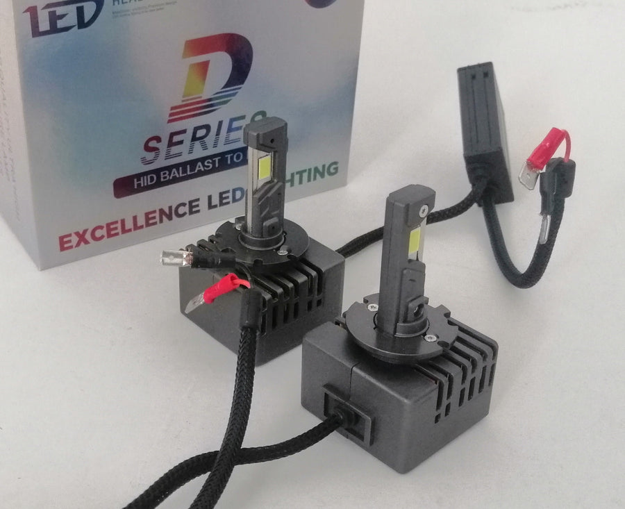 LED крушки ксенон директна замяна без баласт 12V, D1R, D1S, D2R, D2S, D3R, D3S, D4R, D4S, кутия 2бр.