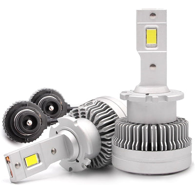 Комплект от 2 броя LED диодни крушки D2S за xenon 12-24V 50000lm Canbus без грешки 6000K