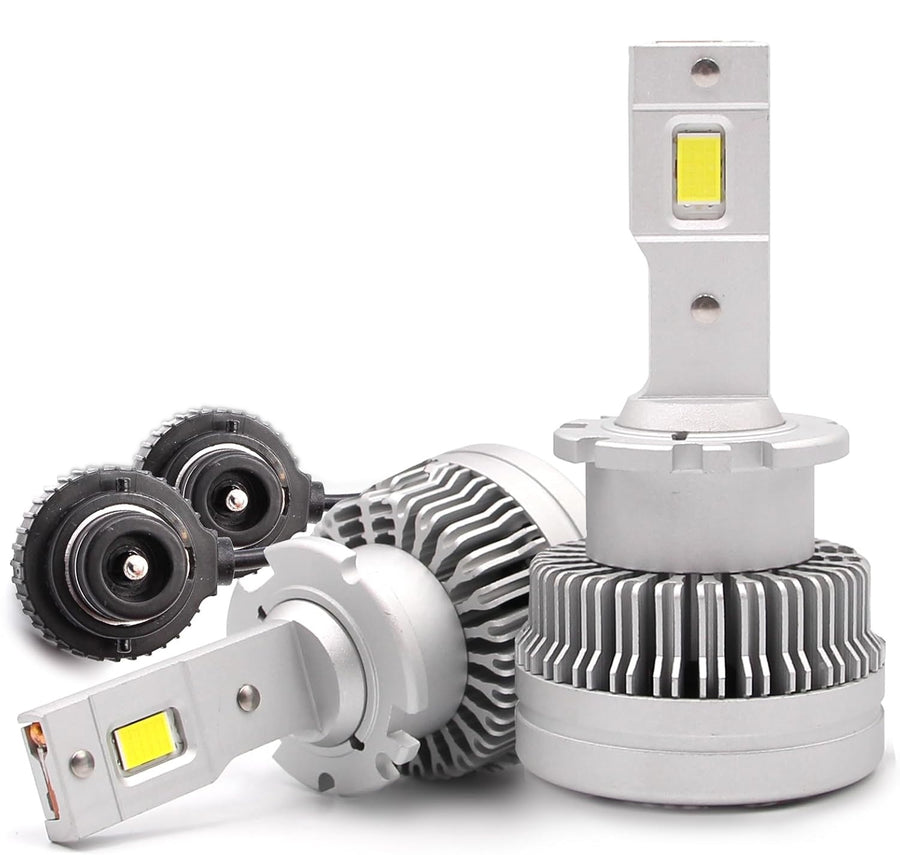 Комплект от 2 броя LED диодни крушки D2S за xenon 12-24V 50000lm Canbus без грешки 6000K