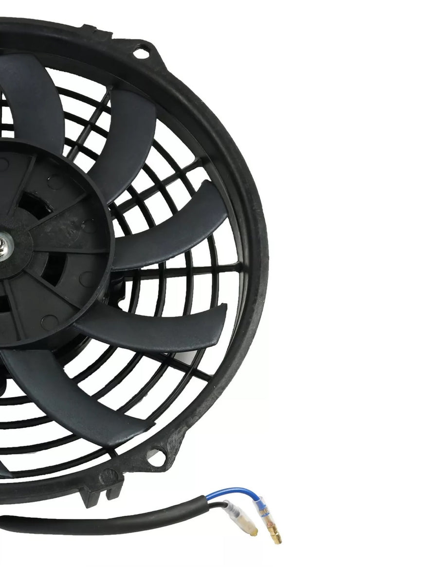 Универсален електрически вентилатор перка за радиатор – 9 инча (23 см), 12V, 80W, ABS и стомана, безшумен