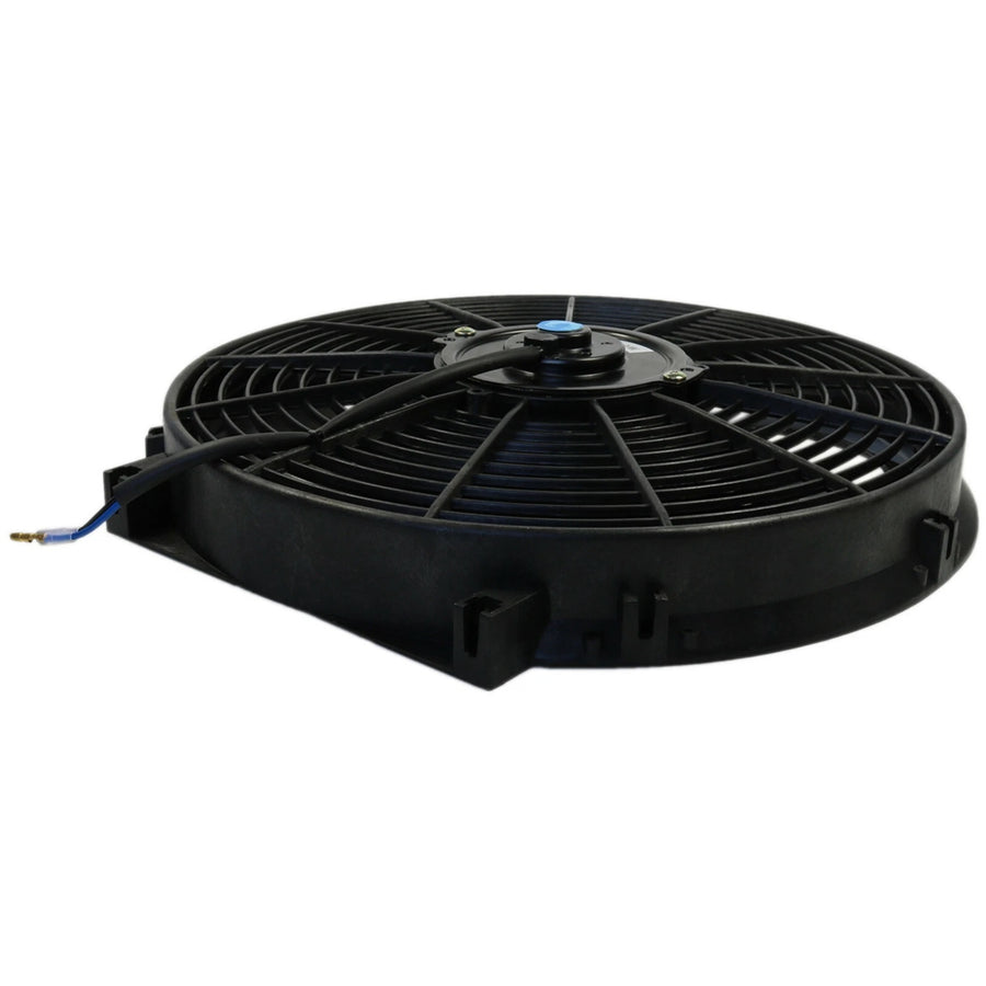 Универсален електрически вентилатор перка за радиатор – 14 инча(36см), 12V, 80W, ABS и стомана, безшумен