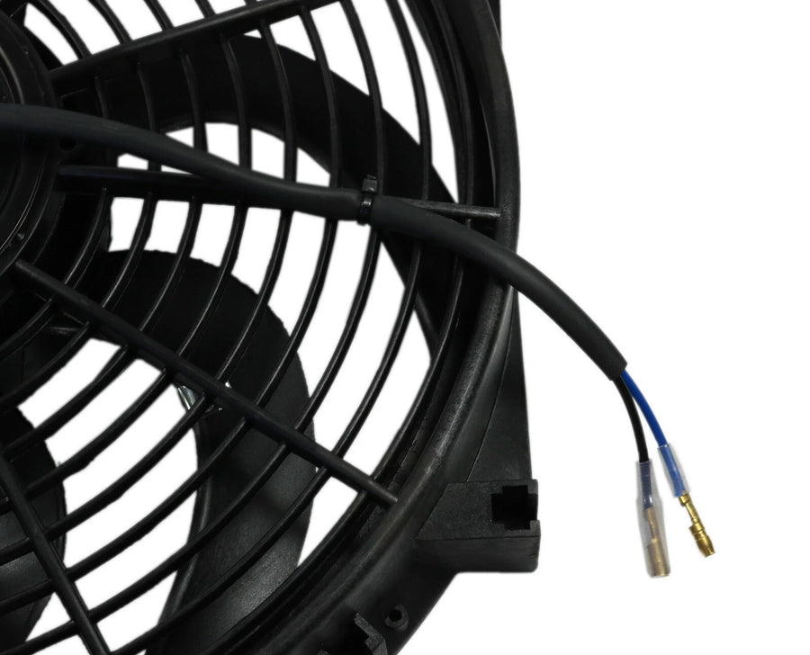 Универсален електрически вентилатор перка за радиатор – 14 инча(36см), 12V, 80W, ABS и стомана, безшумен