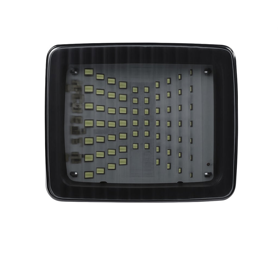 LED оранжев сигнален габарит с 70 диода, 12-24V, опушен