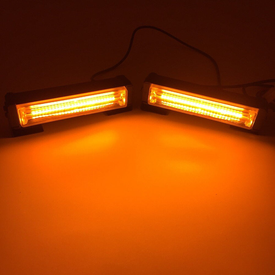 Комплект 2 Броя С Контролер 12.5 cm Сигнална Аварийна Блиц Маяк Led Бар Лампа Пътна Помощ Платформа