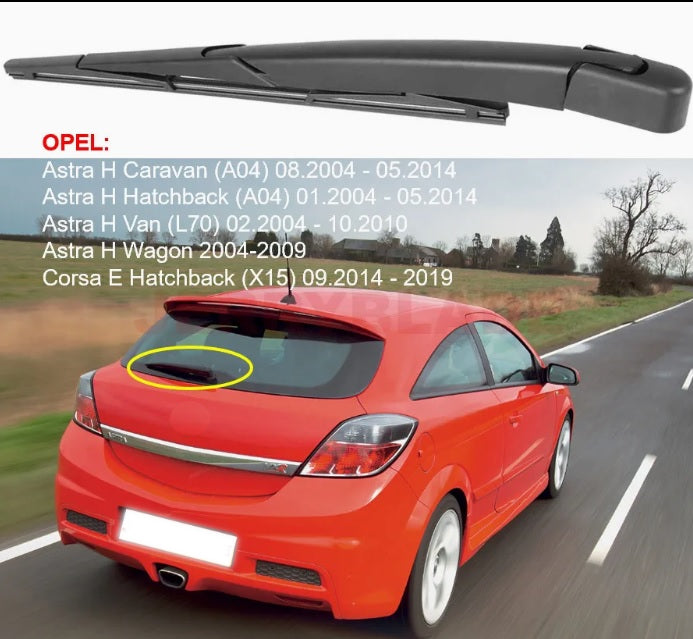 Комплект задна чистачка с рамо и перо 305mm за OPEL Astra H, Corsa E - RENAULT Scenic Mk3 - NISSAN Qashqai Gen 1 - FORD Mondeo Mk4