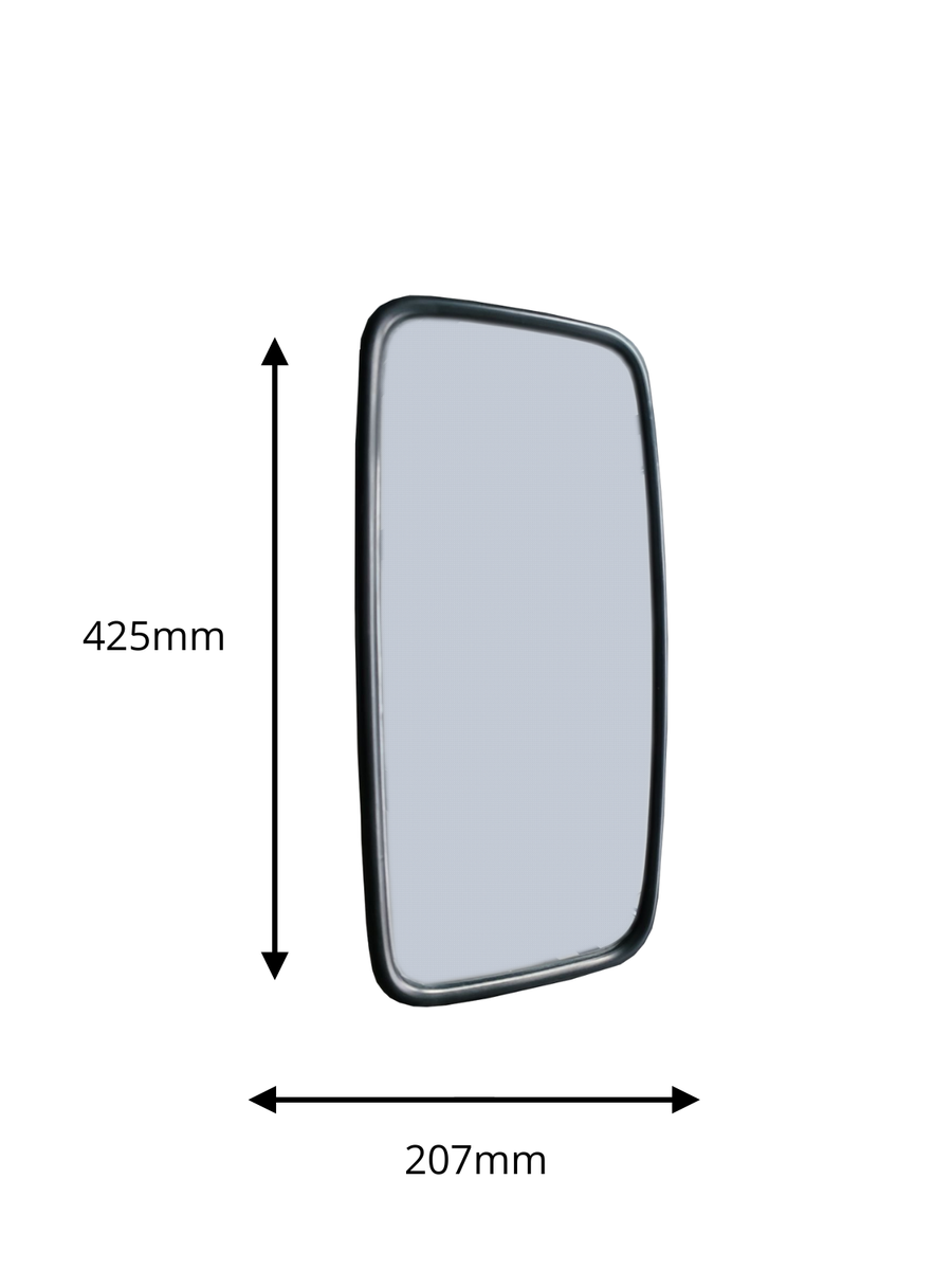 Универсално огледало за обратно виждане с основа 425 mm x 207 mm за камион автобус строителни и селскостопански машини багери кемпери и др.