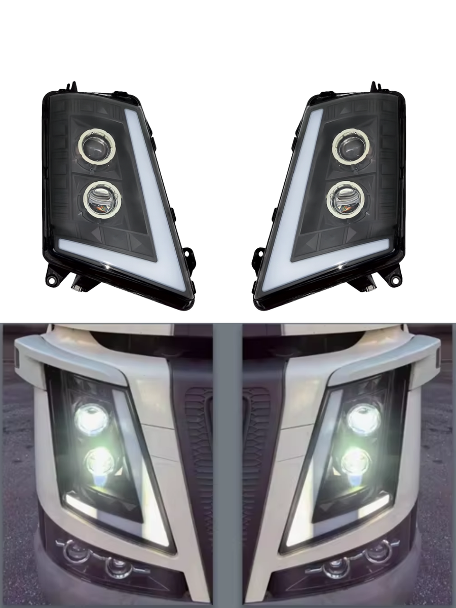 Десен LED Фар с къси, дълги и дневни DRL светлини за VOLVO FH4 / FM4 2012+ OEM: 21221135, 22239217, 22239253