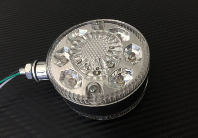 Диодна LED светлина хром, 12 диода, 24V -Обици