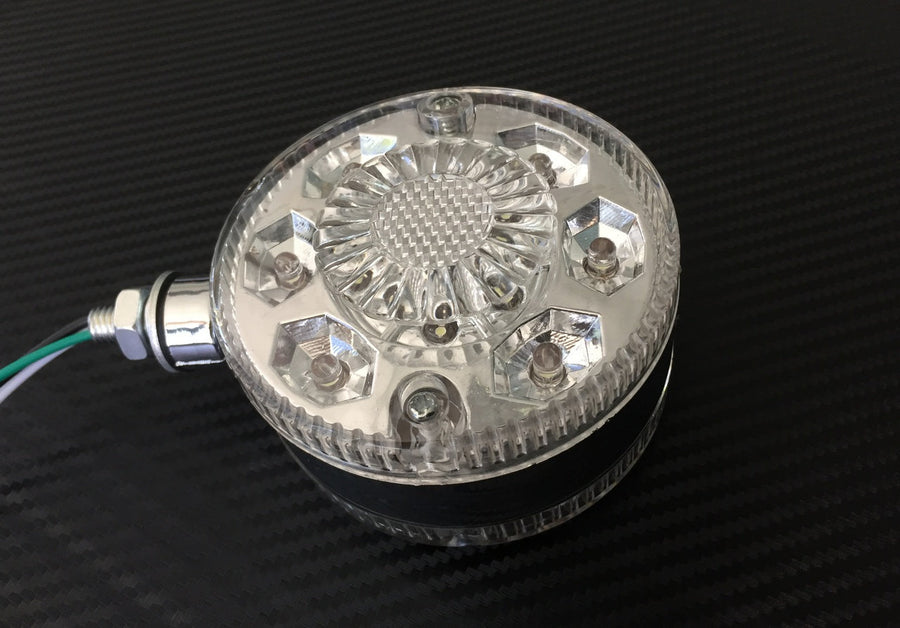 Диодна LED светлина хром, 12 диода, 24V -Обици
