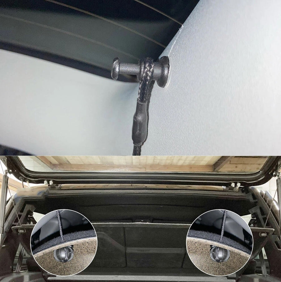 Комплект 2 бр. Щипки / Пинове за корда на кора на багажник - OEM: 1M6867574A - AUDI, SEAT, SKODA, VW