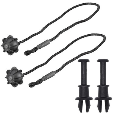 Комплект 2 бр. OEM Щипки / Пинове с Въже за кора на багажник - AUDI, SEAT, SKODA, VW