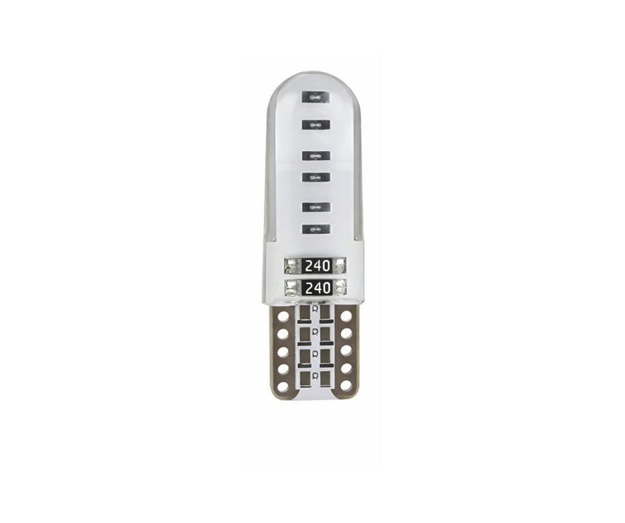 Комплект 2 бр. LED крушки T10 W5W, синя светлина, CANBUS, Silica LED, 12V - блистер