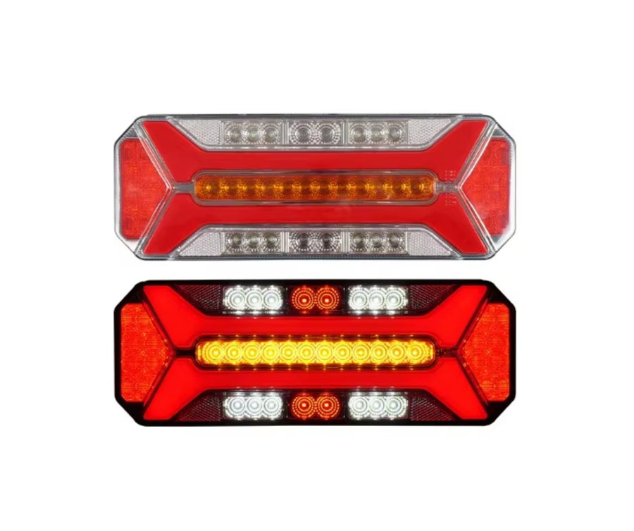 LED стоп с 5 функции за камион и ремарке, динамичен мигач, стоп светлина, заден ход, мъгла, IP66, 12–24V