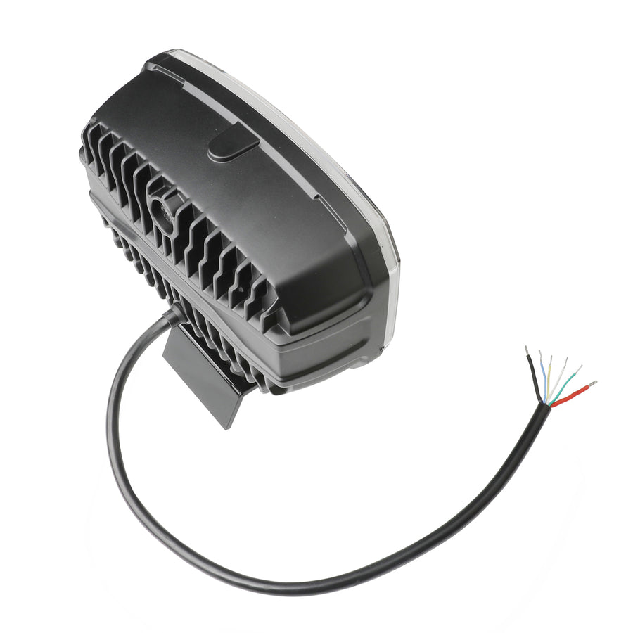 LED комбиниран халоген Flexzon 12–24V, 175W, 11000 lm, оранжев/бял DRL и аварийна блиц светлина с 4 режима, E-mark, IP67/69K