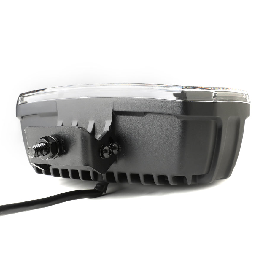LED комбиниран халоген Flexzon 12–24V, 175W, 11000 lm, оранжев/бял DRL и аварийна блиц светлина с 4 режима, E-mark, IP67/69K